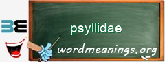 WordMeaning blackboard for psyllidae